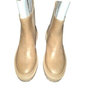 Crown Vintage cv-gianza Womens boots Leather Chelsea Minimalist Preppy  7.5M